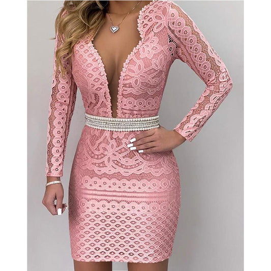 Hallow Out Lace Dress